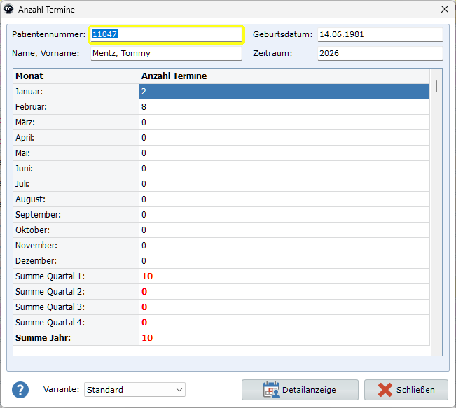 Anahl Termine Patient